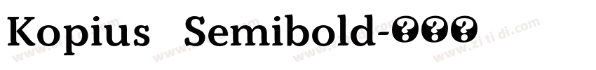 Kopius   Semibold字体转换